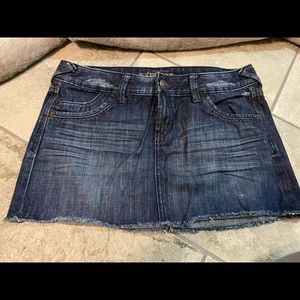 Express Denim Mini Skirt
